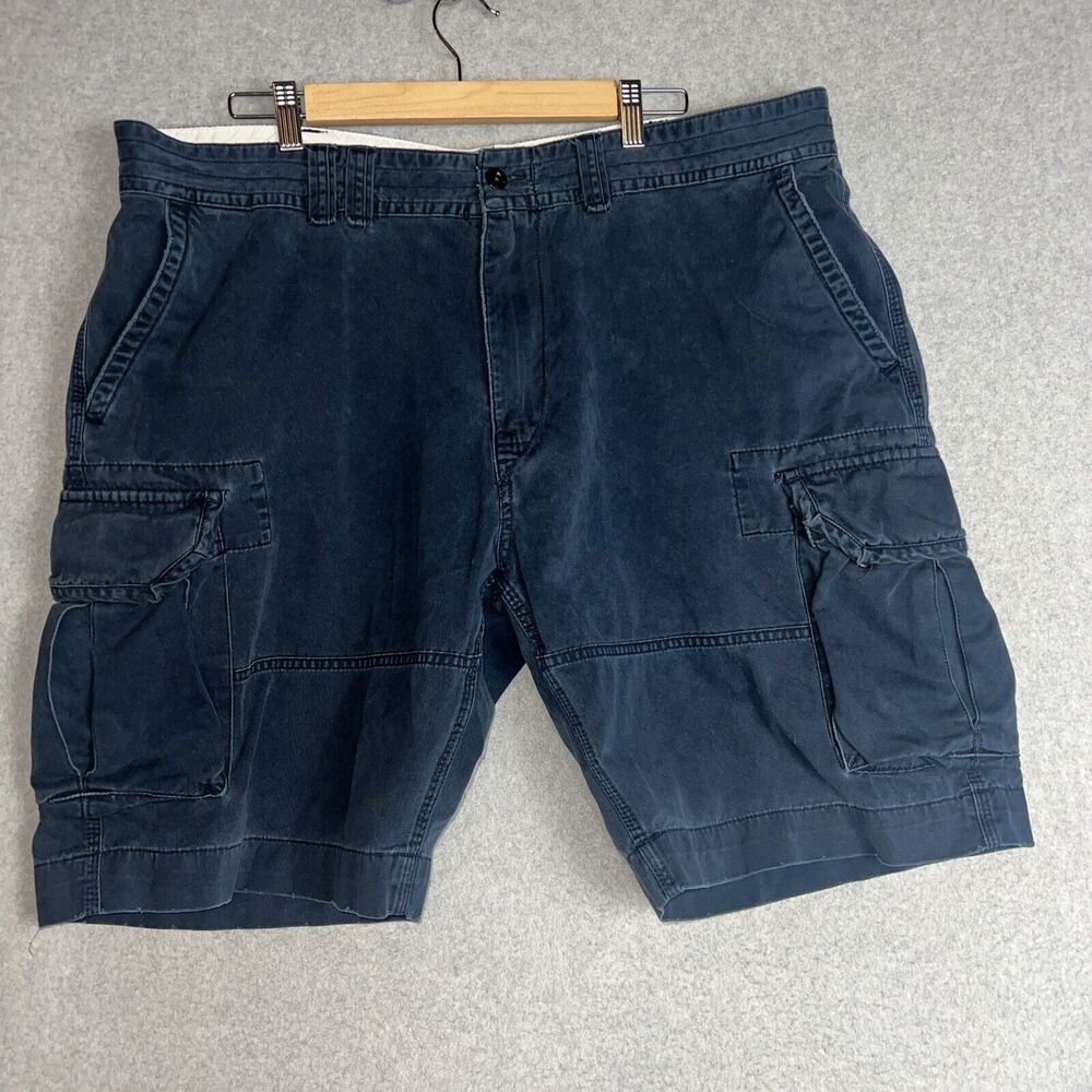 Polo Ralph Lauren Cargo Shorts Mens 42 Blue Pockets Vintage Y2K